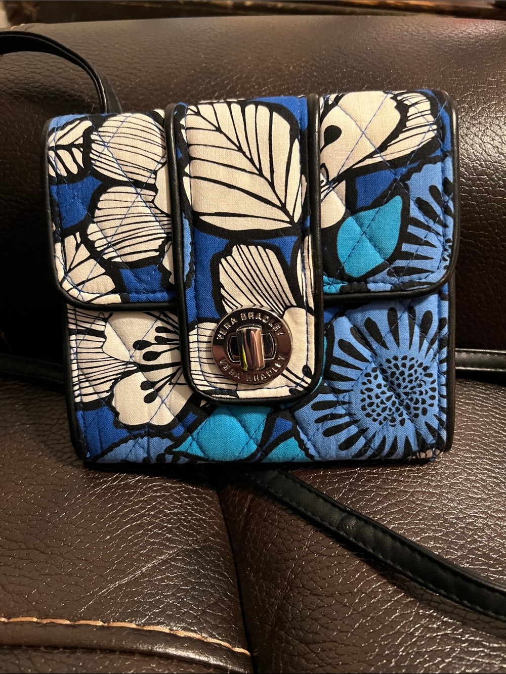 Vera Bradley Floral Quilted Crossbody purse